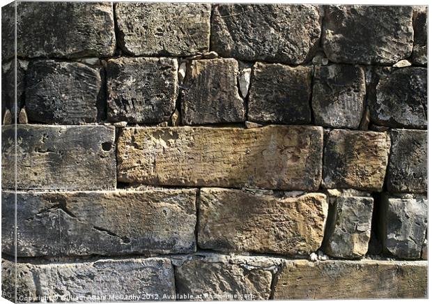 Masonry and Wall Texture Canvas Print by William AttardMcCarthy