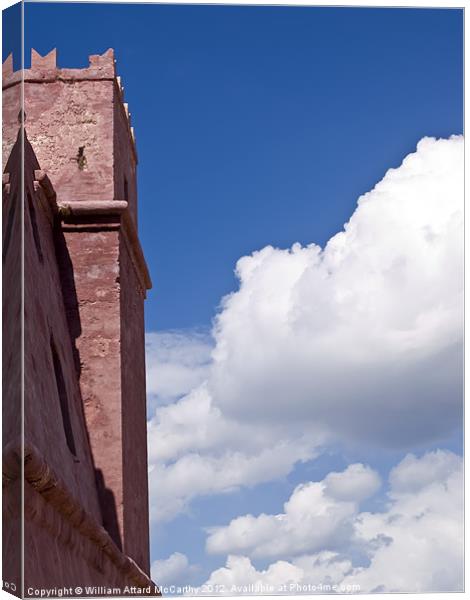 The Red Tower Canvas Print by William AttardMcCarthy