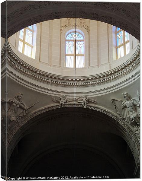 Mellieha Church Canvas Print by William AttardMcCarthy