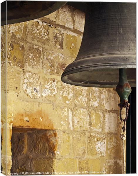 Old Siege Bells Canvas Print by William AttardMcCarthy