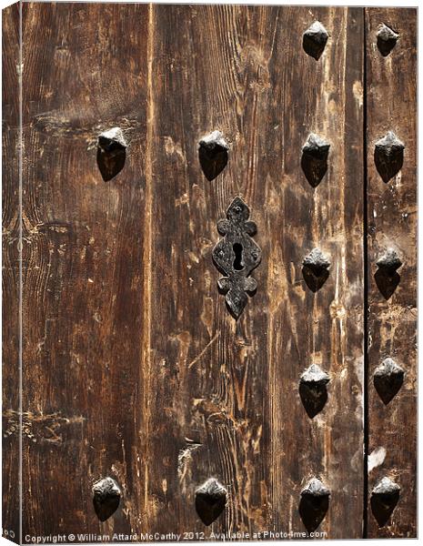 Medieval Doorlock Canvas Print by William AttardMcCarthy