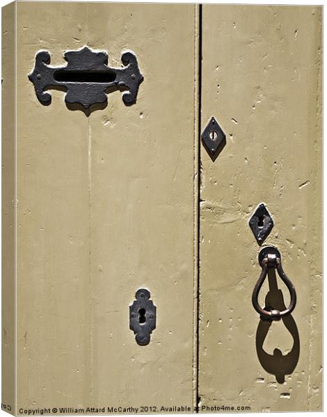 Mdina Door Knocker Canvas Print by William AttardMcCarthy