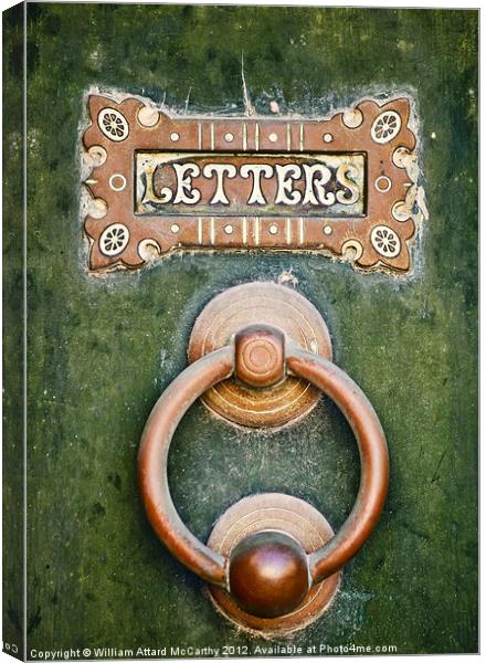 Letters Canvas Print by William AttardMcCarthy