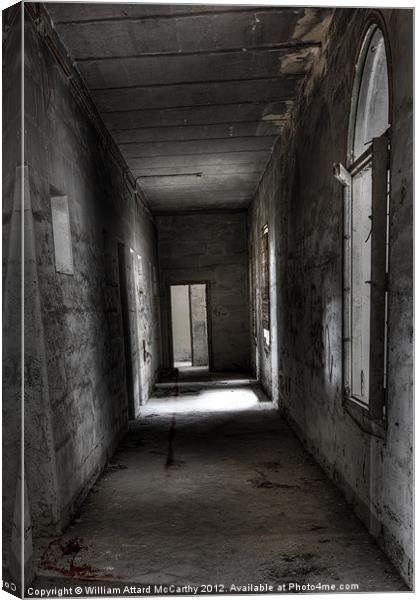 Whispers in the Corridor Canvas Print by William AttardMcCarthy
