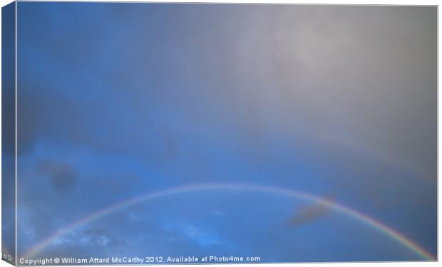 Full Rainbow at Golden Bay Canvas Print by William AttardMcCarthy