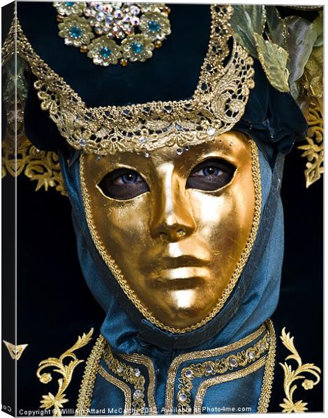 Venetian Mask Canvas Print by William AttardMcCarthy