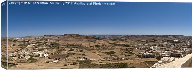 Gozo Panorama Canvas Print by William AttardMcCarthy