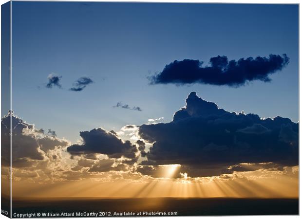 Mediterranean Twilight Canvas Print by William AttardMcCarthy