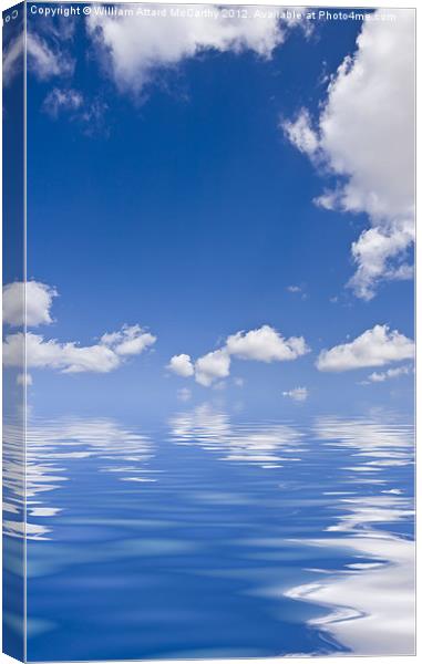 Clouds over Water Canvas Print by William AttardMcCarthy