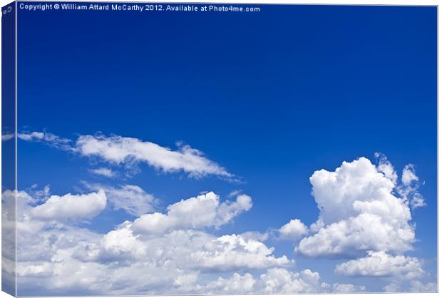 Clouds over Sky Canvas Print by William AttardMcCarthy