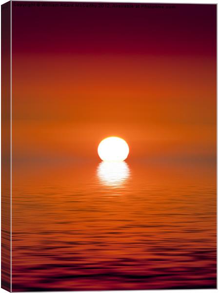 Golden Sunset Canvas Print by William AttardMcCarthy