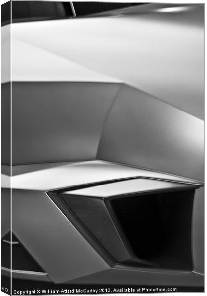 Supercar Abstract Canvas Print by William AttardMcCarthy