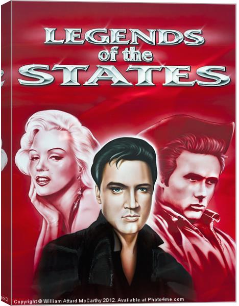 Legends of the States Canvas Print by William AttardMcCarthy