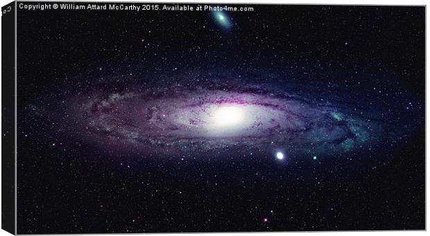 Andromeda Galaxy Canvas Print by William AttardMcCarthy