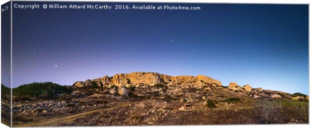 The Cliffs of Mgiebah Bay Canvas Print by William AttardMcCarthy