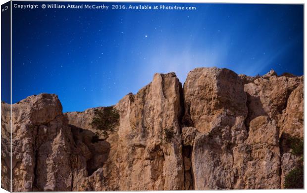 Mgiebah Cliffs Canvas Print by William AttardMcCarthy