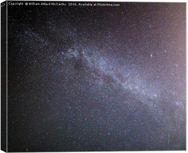 Milky Way and Andromeda Canvas Print by William AttardMcCarthy