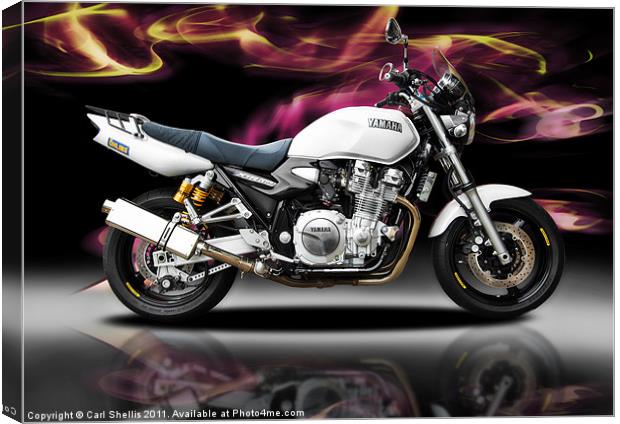 Yamaha XJR 1300 Canvas Print by Carl Shellis