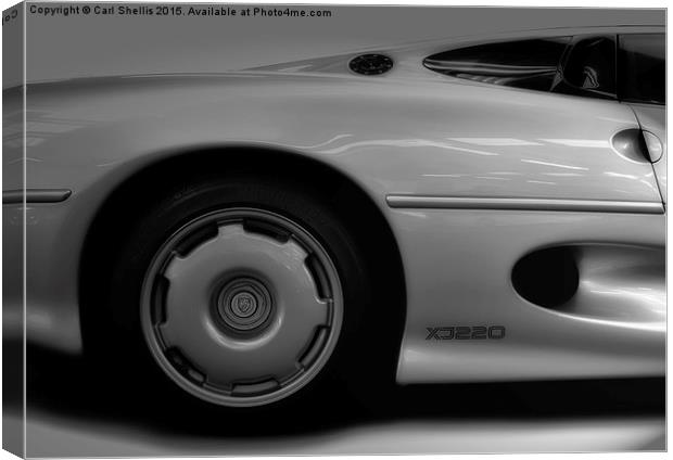  Jaguar XJ220 Canvas Print by Carl Shellis