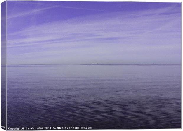 Öresund View in Purple Canvas Print by Sarah Osterman