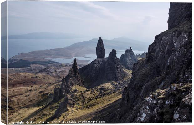 The Old Man Of Storr Canvas Print by Gary Mather