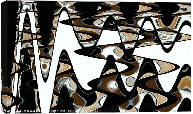 Wave Abstract III Canvas Print by Natalie Kinnear