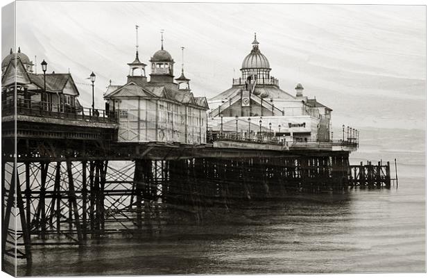 Textured Wall Art Eastbourne Pier Canvas Print by Natalie Kinnear