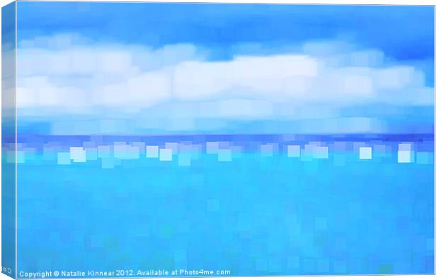 Sea and Sky Abstract Canvas Print by Natalie Kinnear