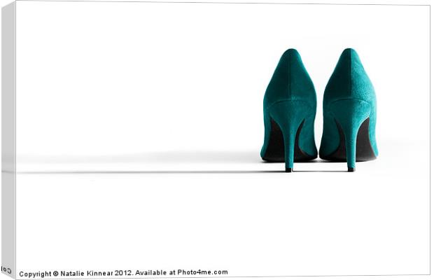 Jade High Heel Shoes Canvas Print by Natalie Kinnear