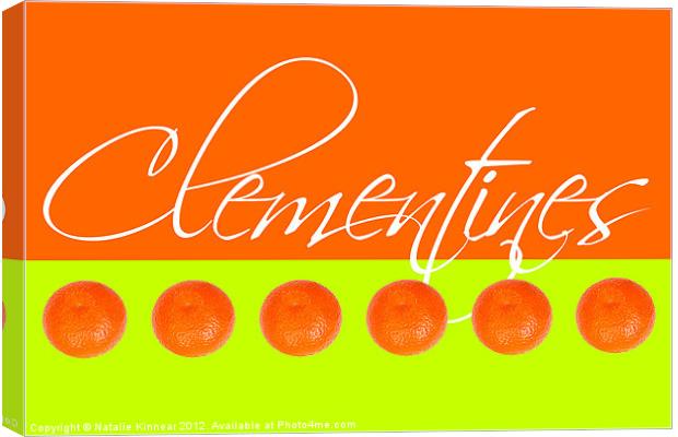 Clementines Canvas Print by Natalie Kinnear