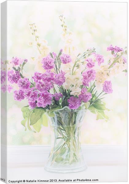 Vase of Flowers Canvas Print by Natalie Kinnear