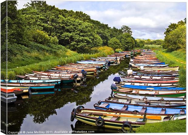 Little Boats, Killarney, Kerry, Ireland Canvas Print by Jane McIlroy