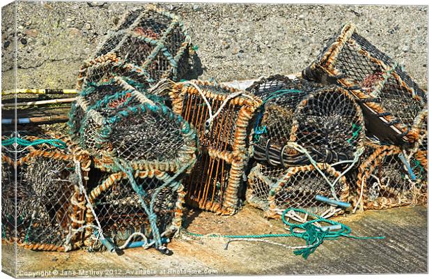 Lobster Pots Canvas Print by Jane McIlroy