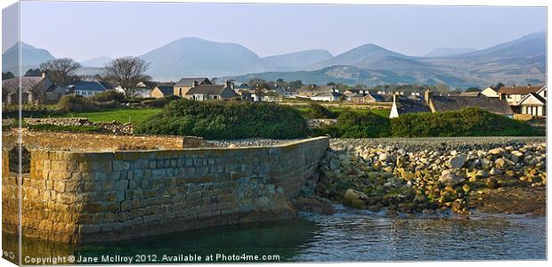 Mourne Mountains from Annalong Canvas Print by Jane McIlroy