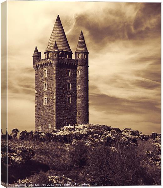Scrabo Tower, Newtownards, County Down Canvas Print by Jane McIlroy