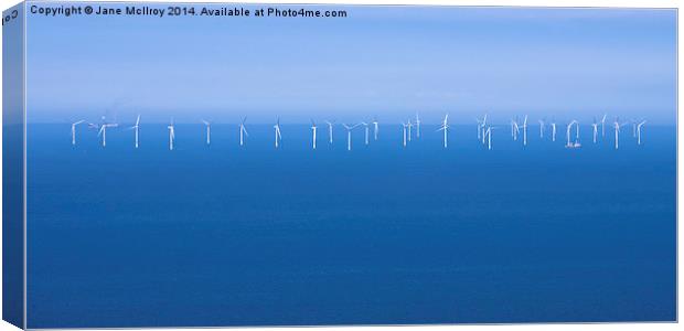 Off-Shore Wind Farm Canvas Print by Jane McIlroy