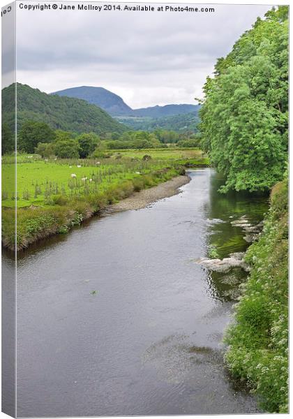 River Dwyryd Wales Canvas Print by Jane McIlroy