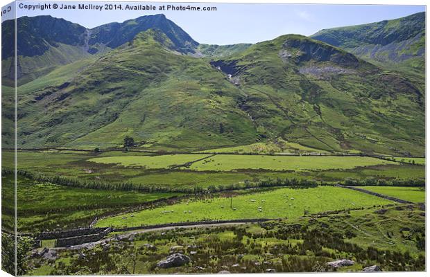 Ogwen Valley Wales Canvas Print by Jane McIlroy