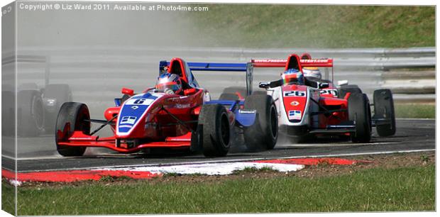 Formula Renault Canvas Print by Liz Ward