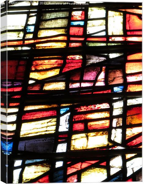 Stained Glass Window Canvas Print by Liz Ward