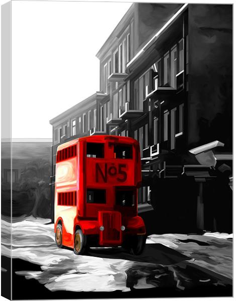 London Double Decker Bus Canvas Print by Trevor Butcher