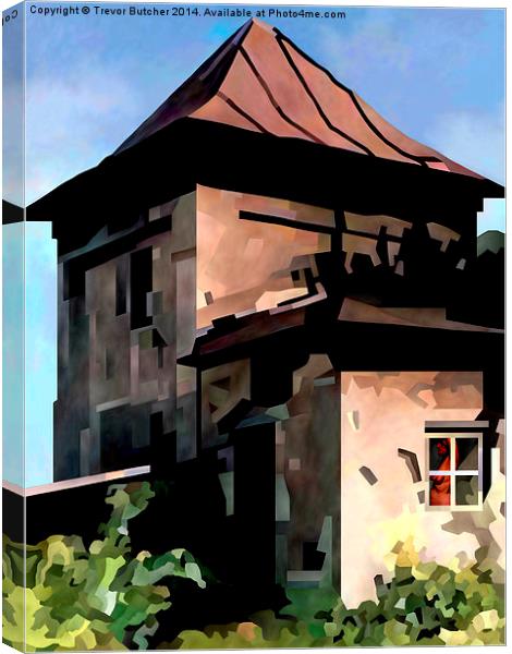 Railway Tower Canvas Print by Trevor Butcher