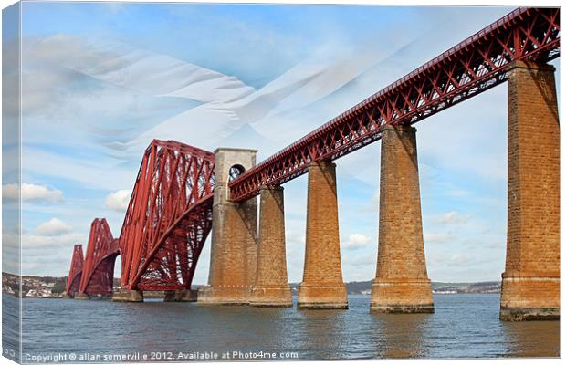 forth railway bridge Canvas Print by allan somerville