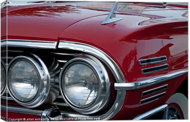 1960s chevrolet impala Canvas Print by allan somerville