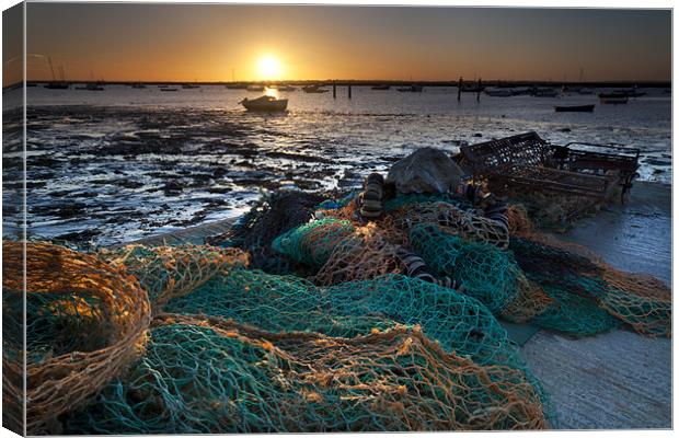 Fishing Nets Canvas Print by Mark Harrop