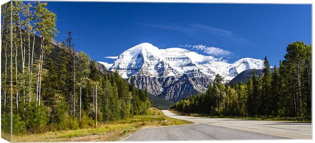 Majestic Mount Robson Canvas Print by Mark Harrop