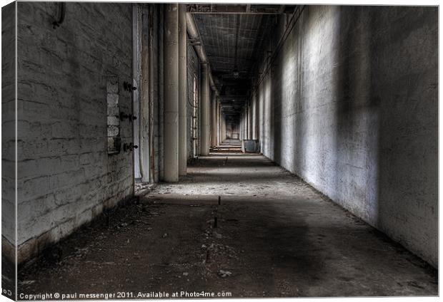 Old Corridor Canvas Print by Paul Messenger