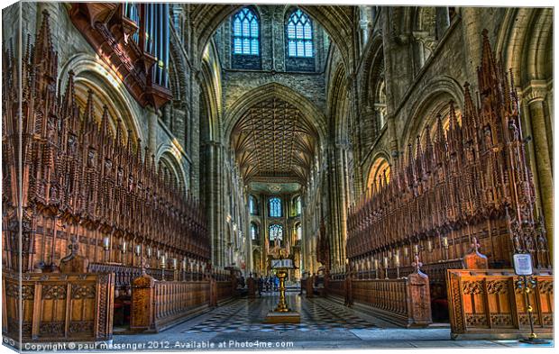 Peterborough, Cathedral Canvas Print by Paul Messenger