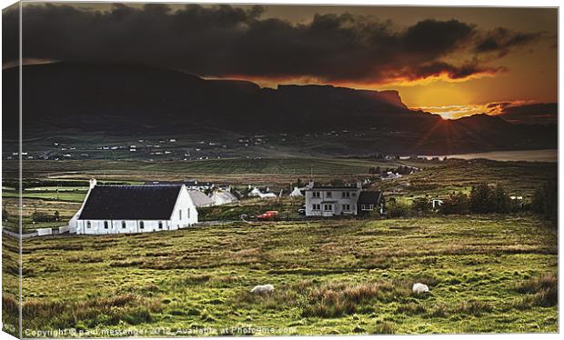 Staffin, Isle of Skye Canvas Print by Paul Messenger