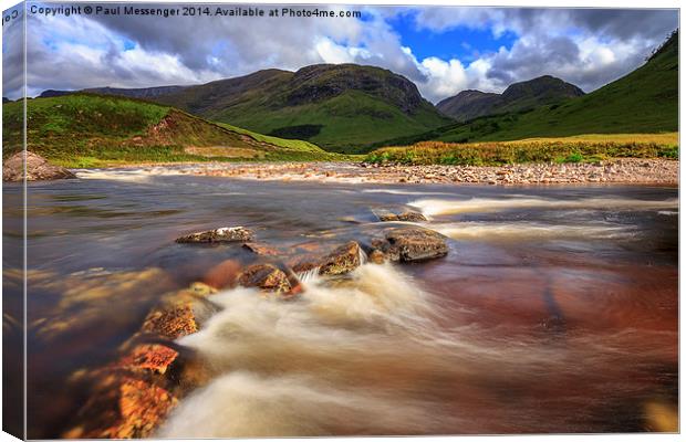 Glen Etive Scotland Canvas Print by Paul Messenger